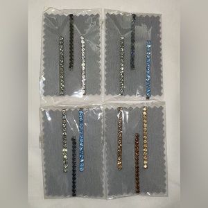 New 12 Crystal Bobbi Pins (4 packets with 3 in each) Ann Taylor
